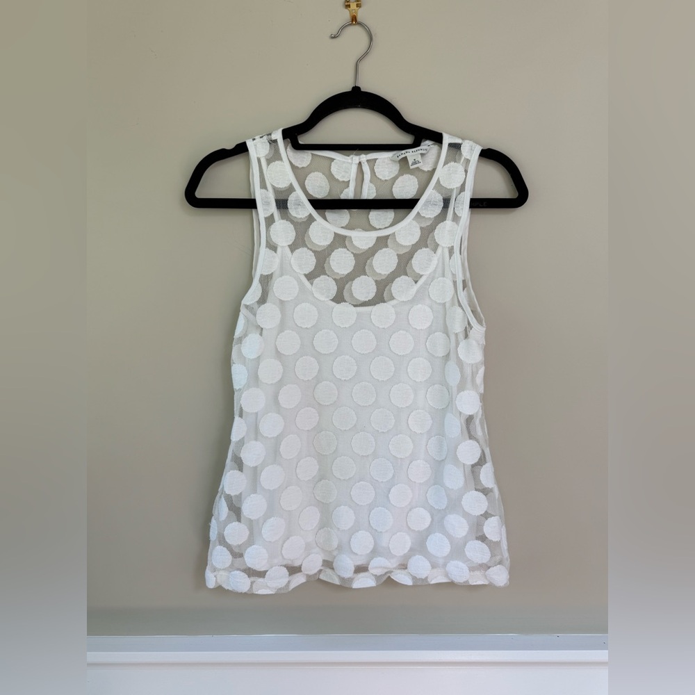 Banana republic Dot lace tank